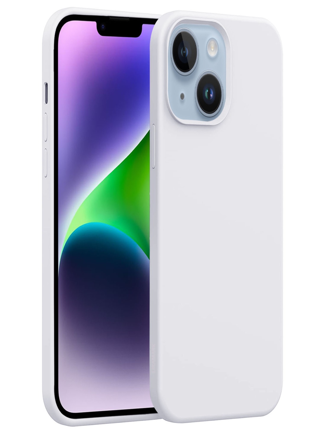 

LIRAMARK Solid Printed iPhone 14 Plus Back Case Mobile Accessories, White