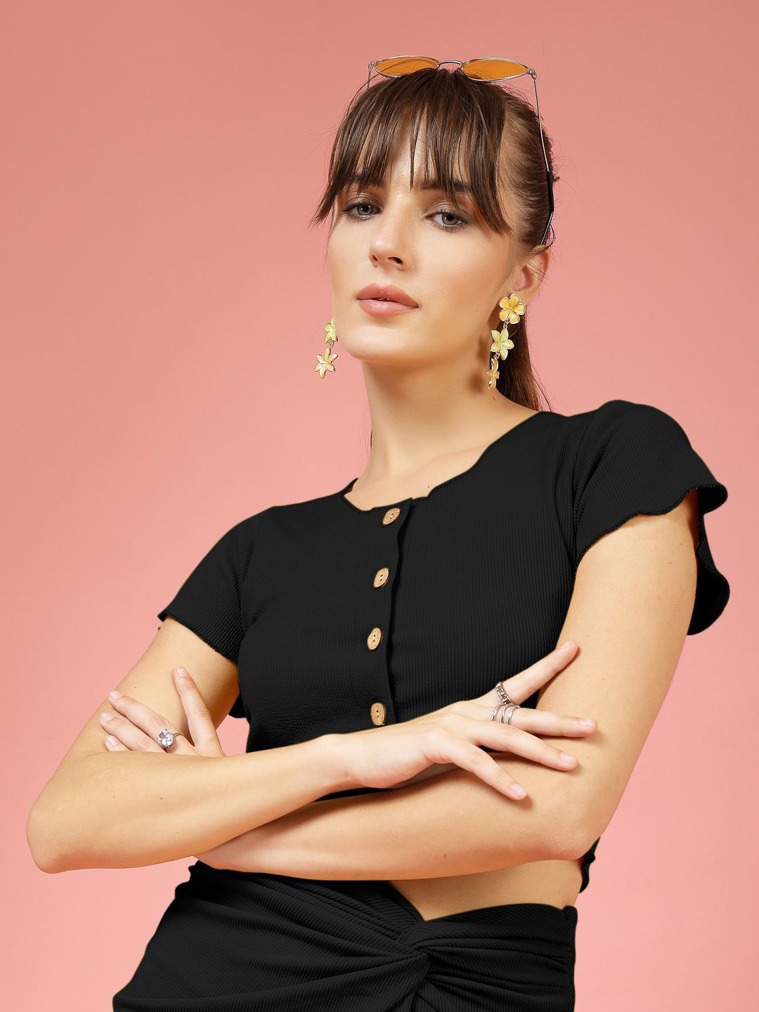 

DressBerry Crop Top, Black