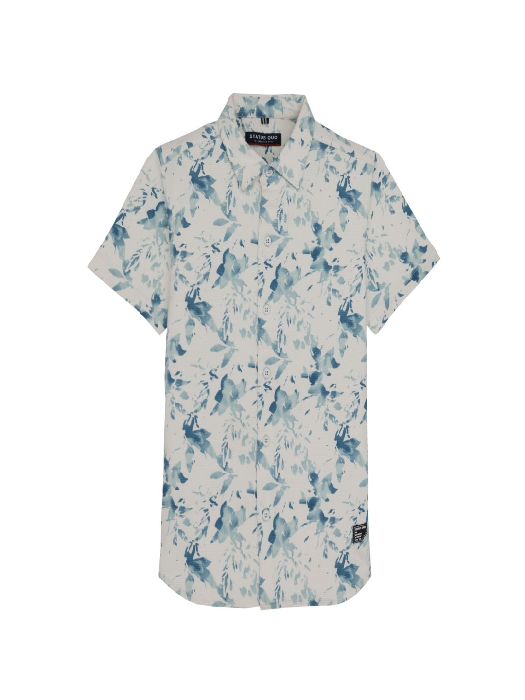 

Status Quo Boys Standard Opaque Printed Casual Shirt, Blue