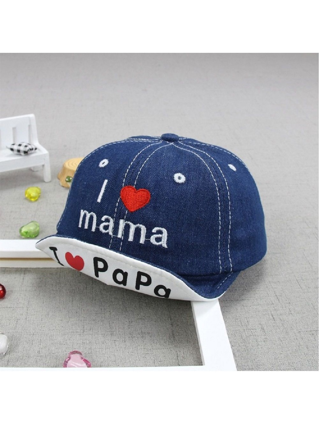 

Ziory Unisex Kids Embroidered Baseball Cap, Navy blue