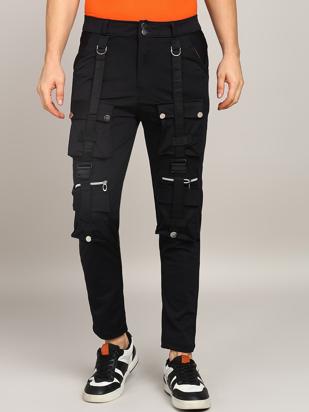 

MARK VIEW Men Relaxed-Fit Track Pant, Black