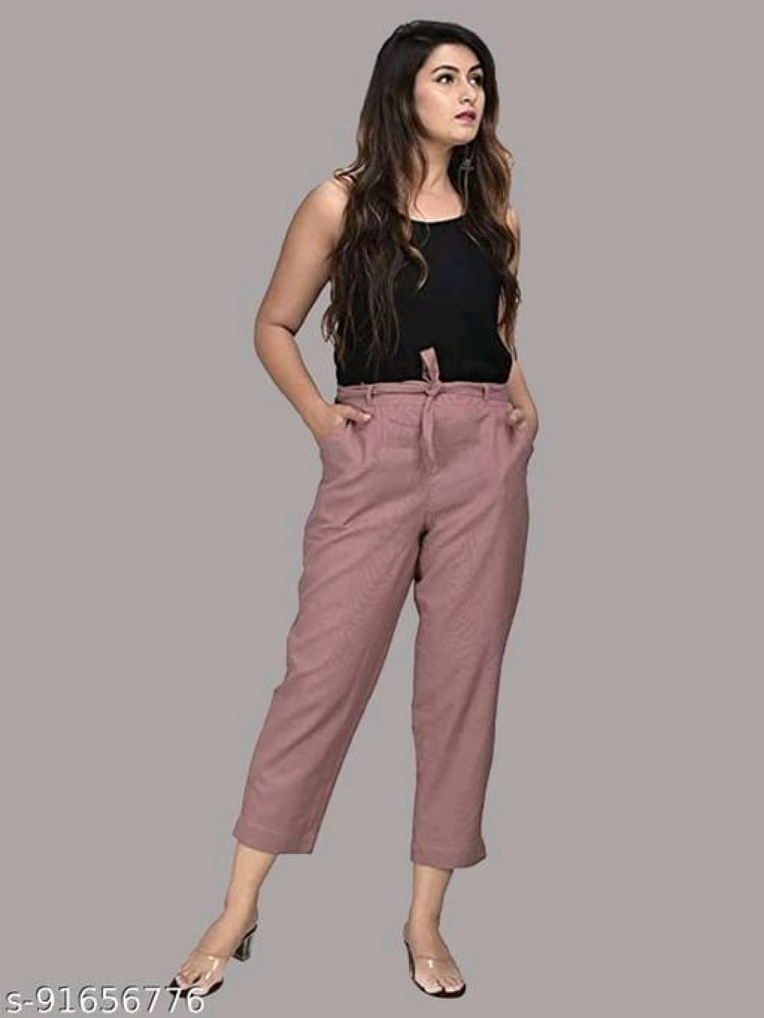 

OUTER WEAR AYAM EXPORTS Women Trousers, Pink
