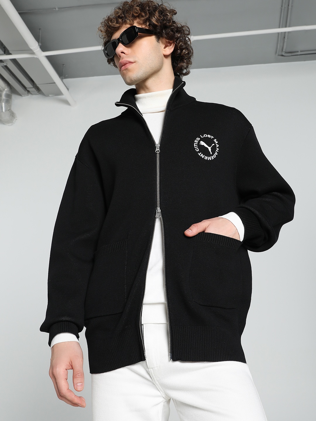 

Puma x LMC Full-Zip Men's Relaxed Fit Jacket, Black