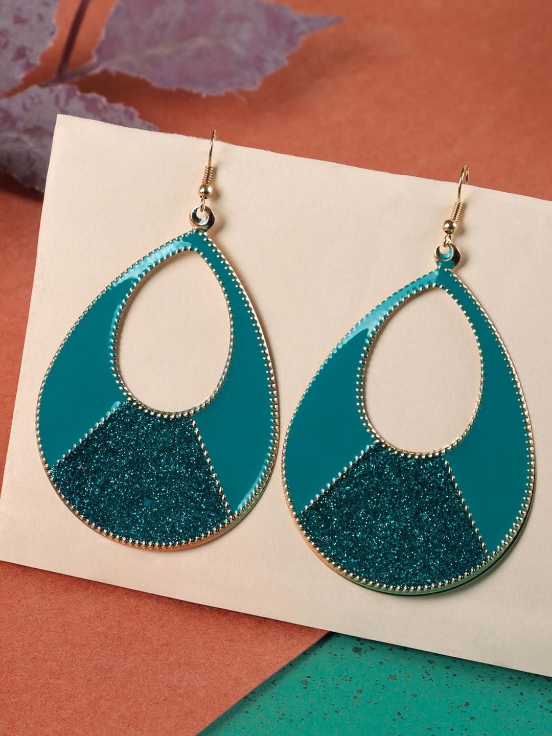 

Anouk Contemporary Drop Earrings, Turquoise blue