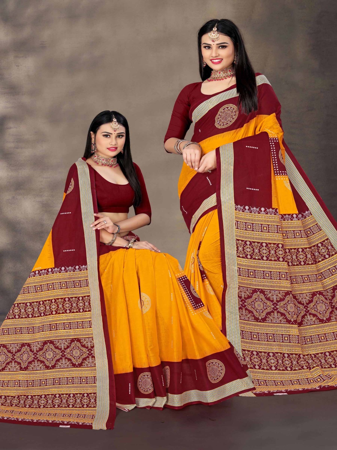 

pasapalli Ethnic Motifs Pure Cotton Sambalpuri Saree, Orange