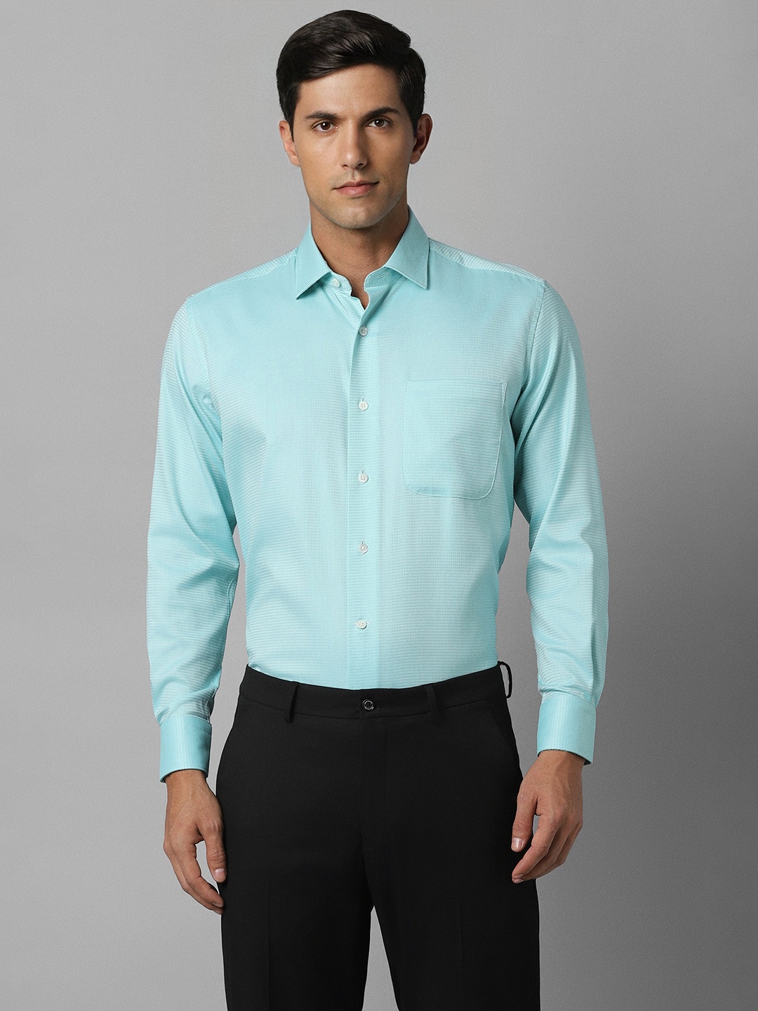 

Luxure by Louis Philippe Men Opaque Formal Shirt, Blue