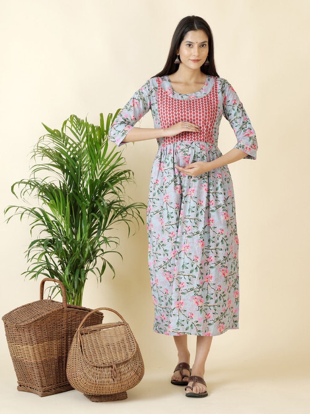 

Moda Rapido Women Floral Printed Anarkali Kurta, Multi