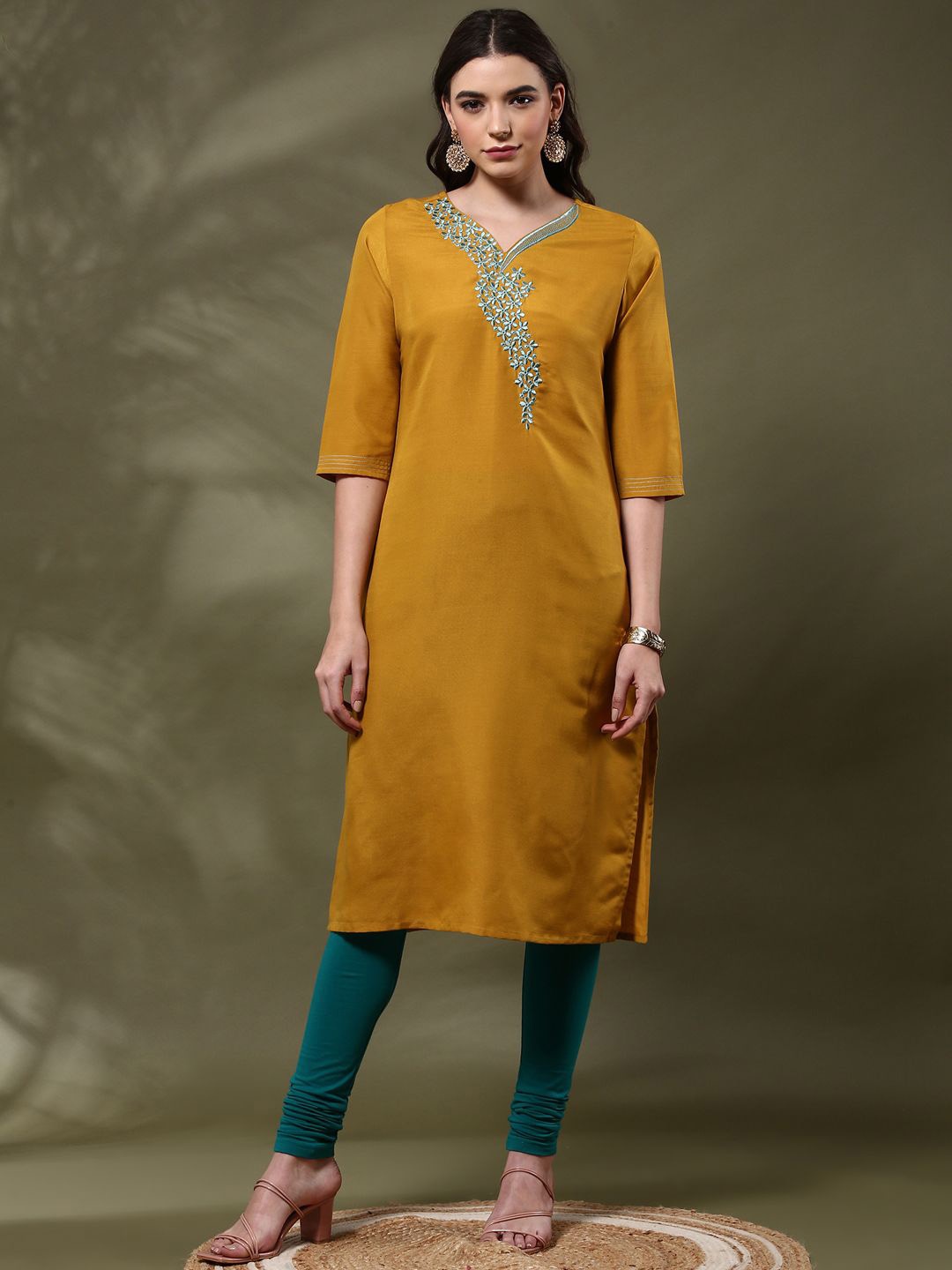 

Alena Women Kurta, Yellow
