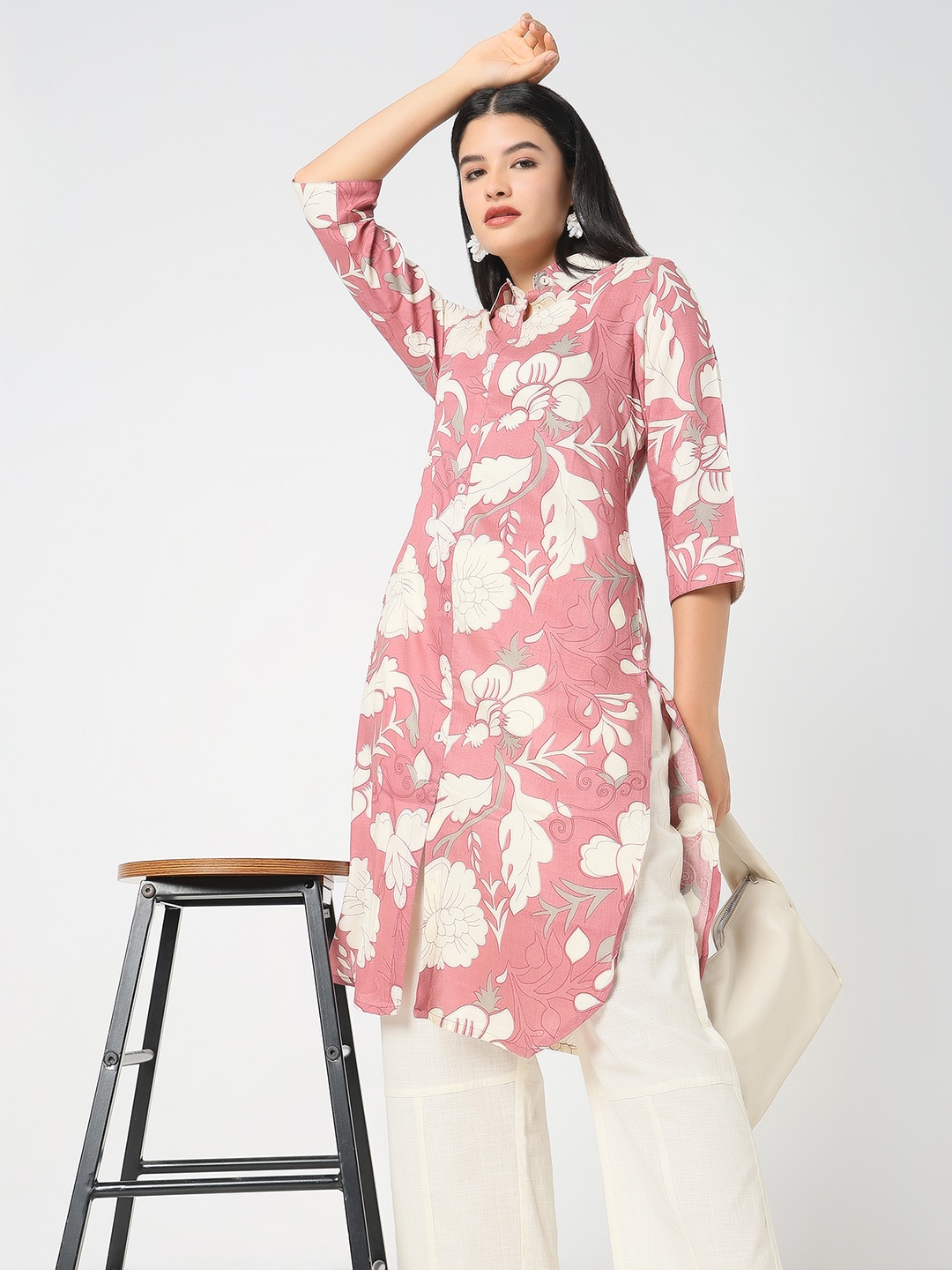 

R&B Women Ethnic Motifs Printed Kurta, Purple
