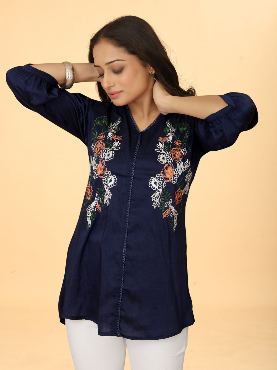 

Kesudi Printed Tunic, Blue