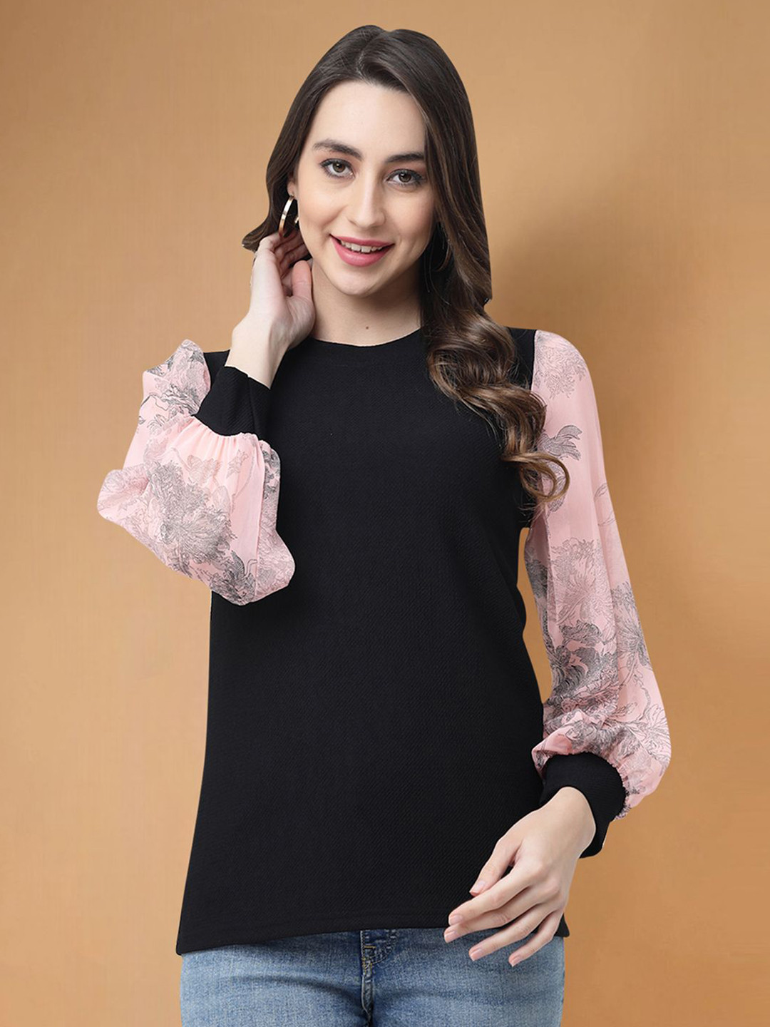 

Moda Rapido Floral Print Top, Multi