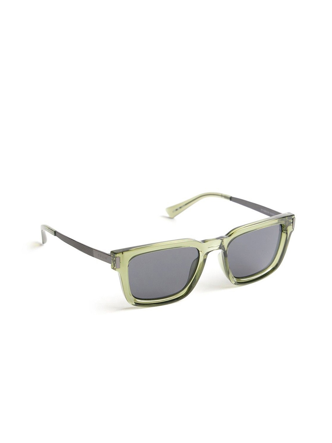 

OPIUM Men Rectangle Sunglasses with UV Protected Lens, Grey