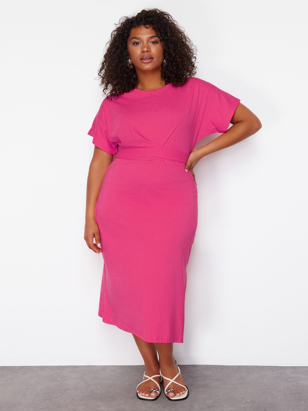 

Trendyol Sheath Midi Dress, Na