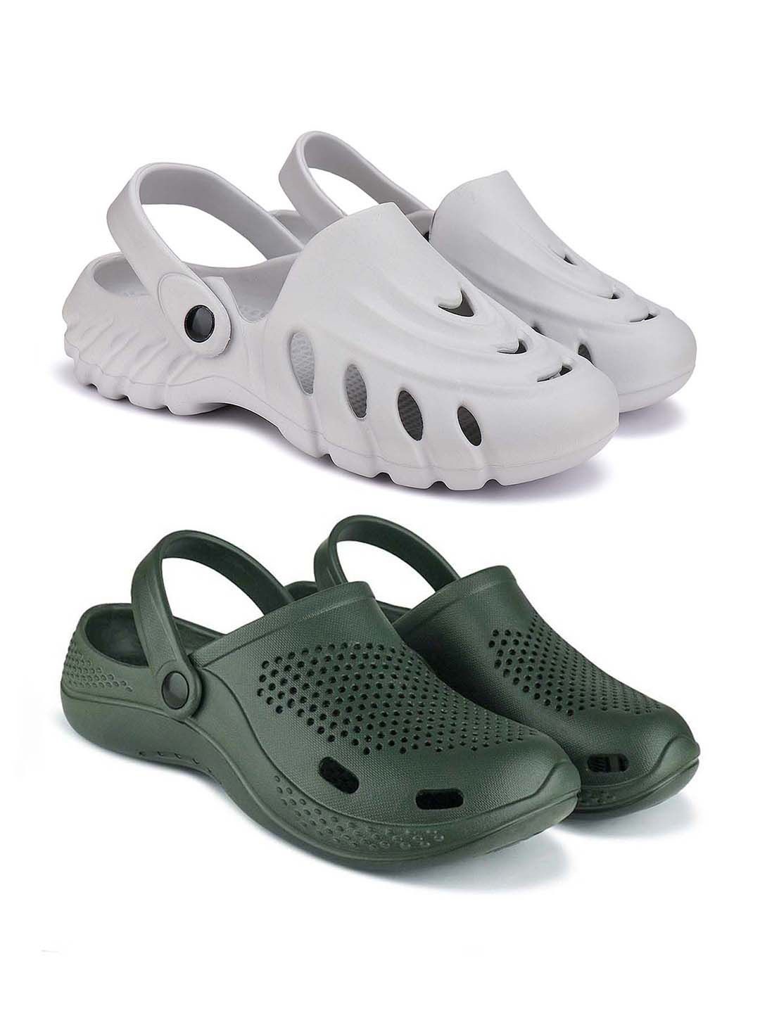

BERSACHE Men Clogs, Grey