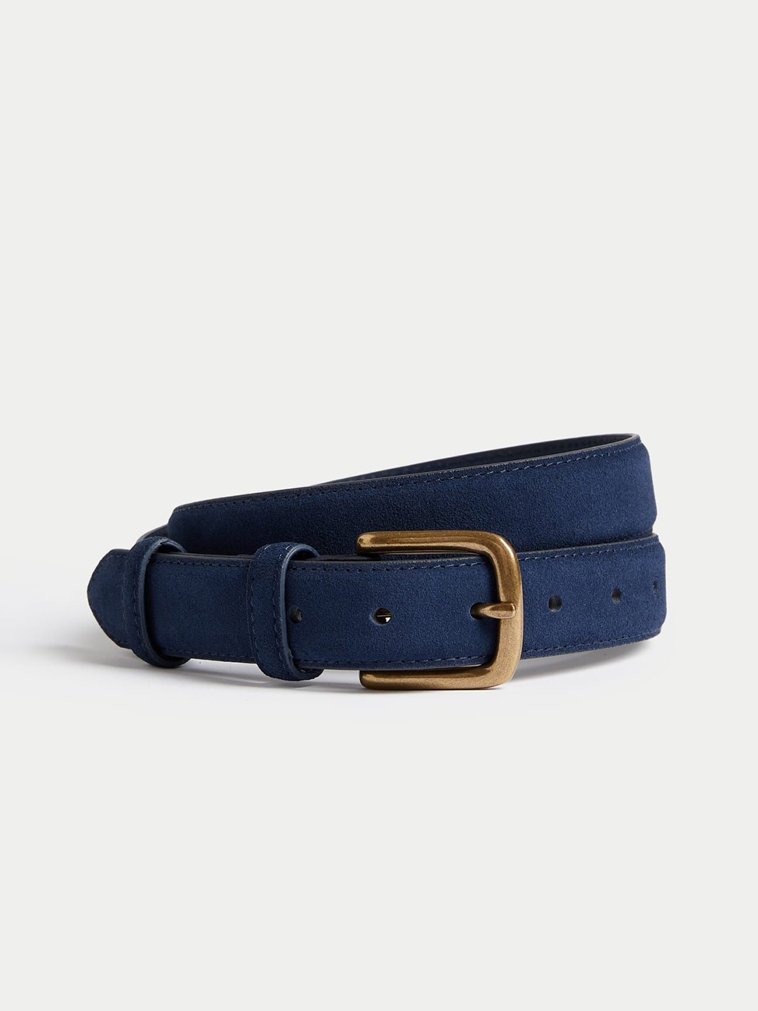 

Marks & Spencer Men Leather Belt, Navy blue