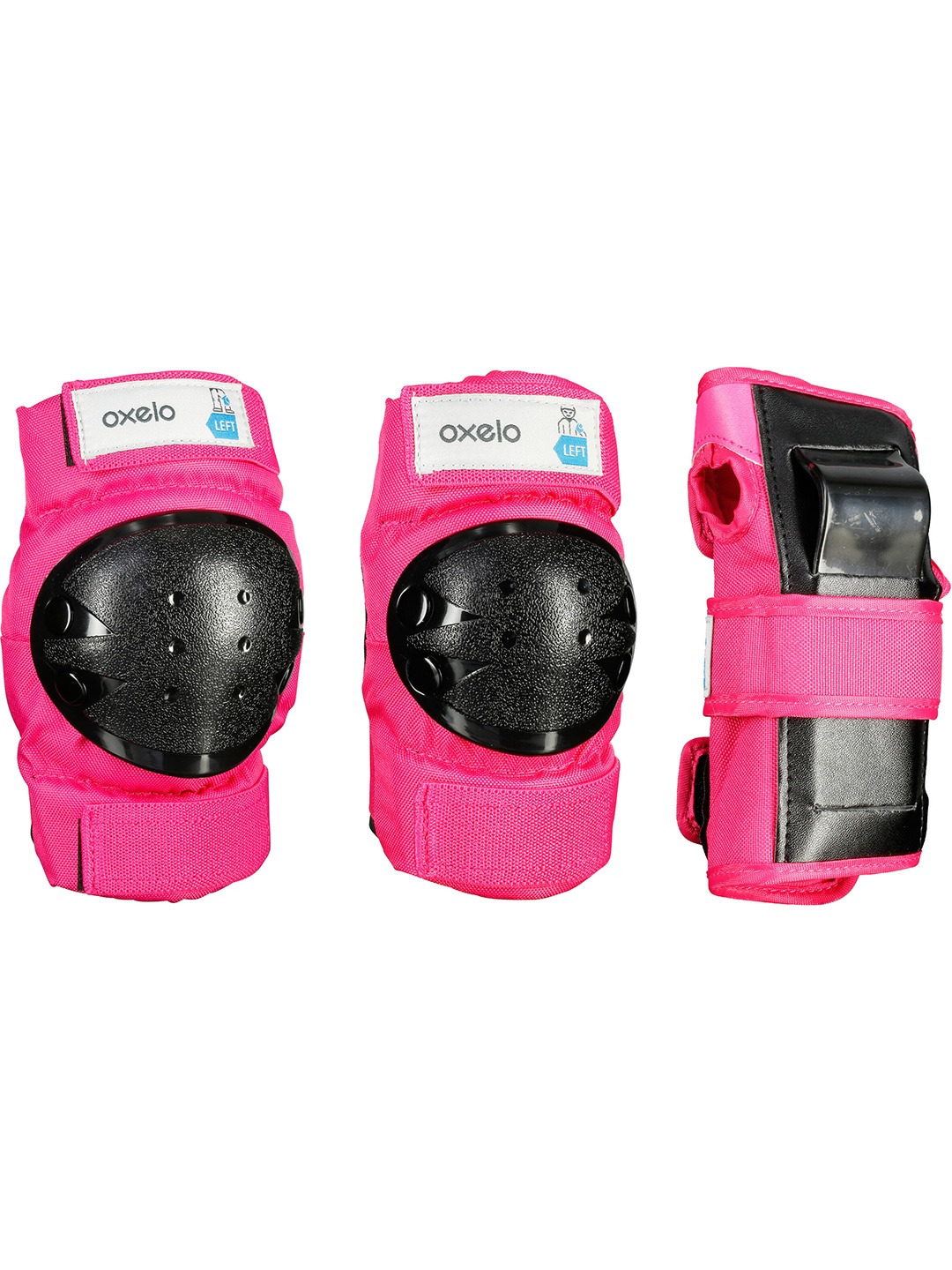 

OXELO By Decathlon Kids' 3-Piece Safety Guards, Pink