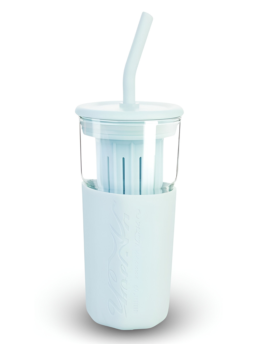 

YELONA Blue Single Glass Solid Double Wall Vacuum Water Bottle