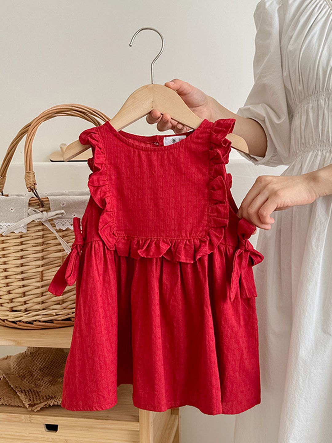 

YK Fit & Flare Dress, Red