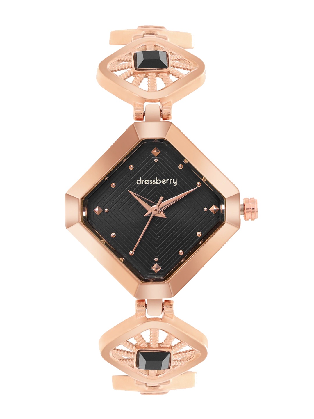 

DressBerry Women Brass Embellished Dial & Wrap Around Straps Analogue Watch MFB-DB25-2A, Black