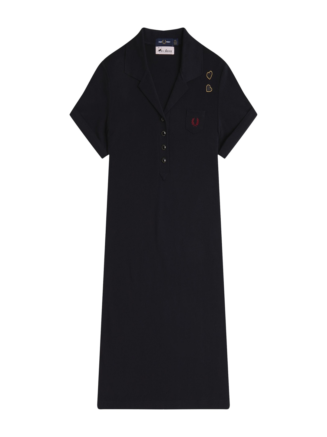 

Fred Perry A-Line Dress, Black