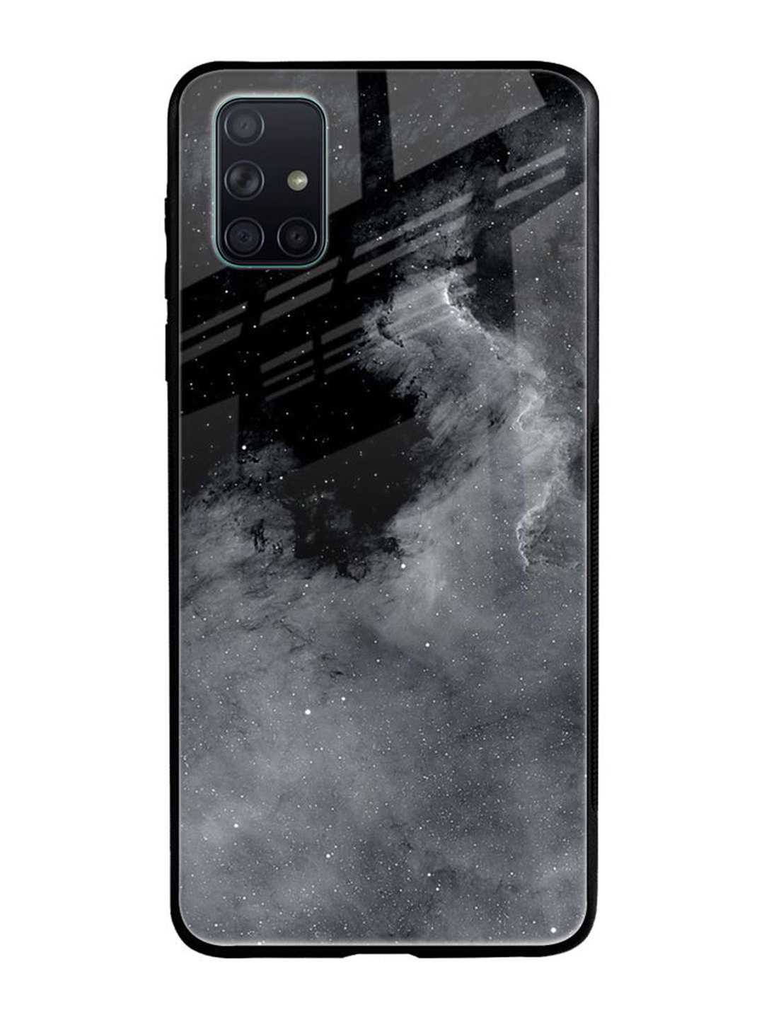 

QRIOH Quirky Printed Samsung Galaxy A51 Back Case Mobile Accessories, Grey