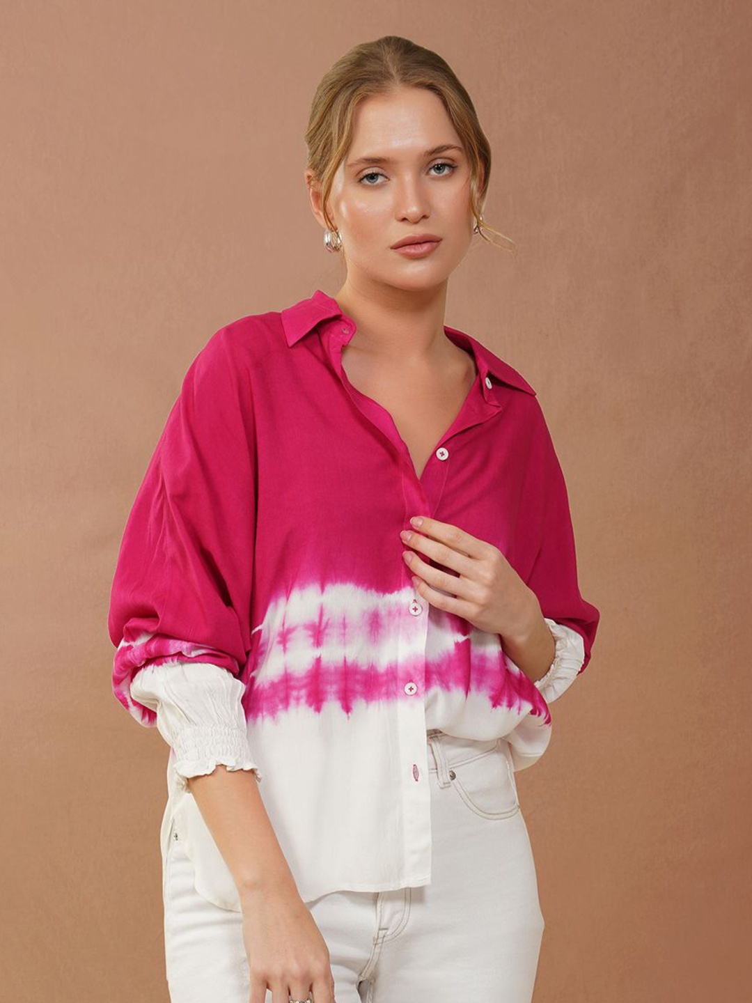 

Zenava by Myntra Women Opaque Casual Shirt, Pink