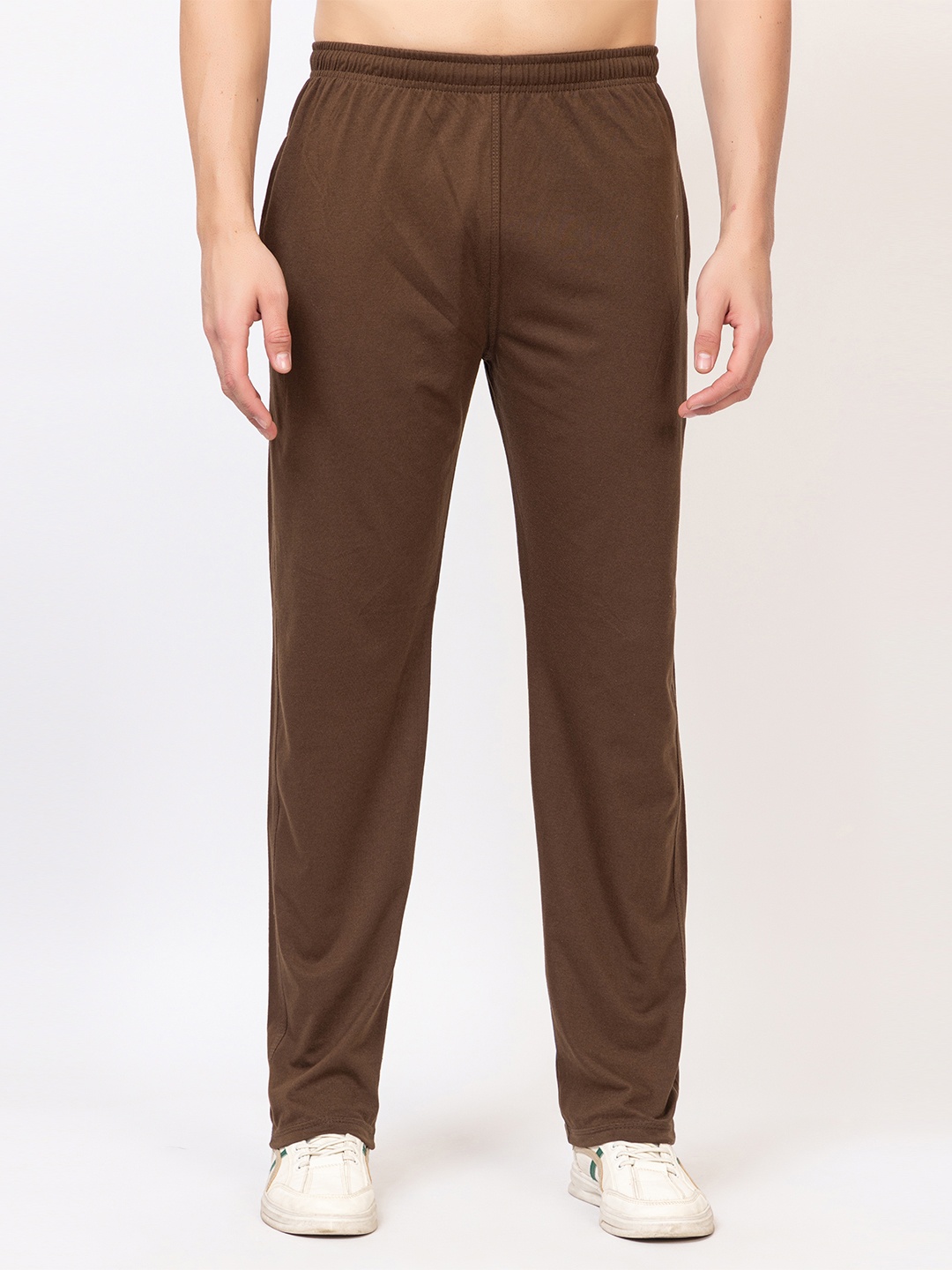 

SZN Men Mid Rise Track Pants, Brown