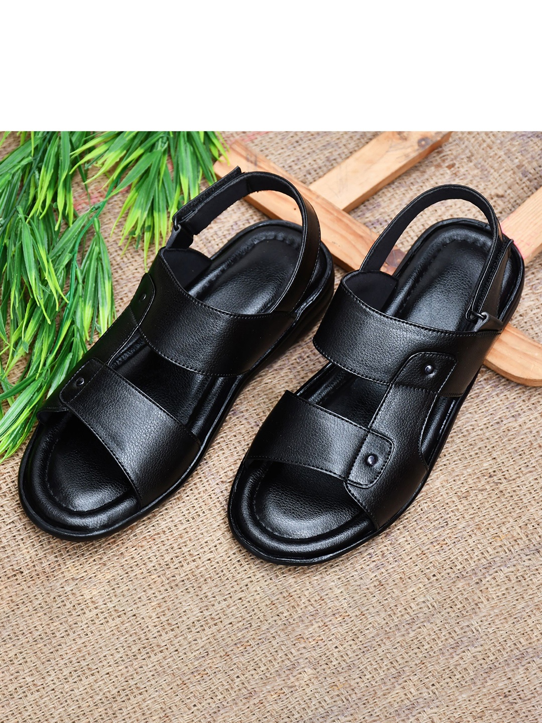 

MOSHTO Men Comfort Sandals, Black