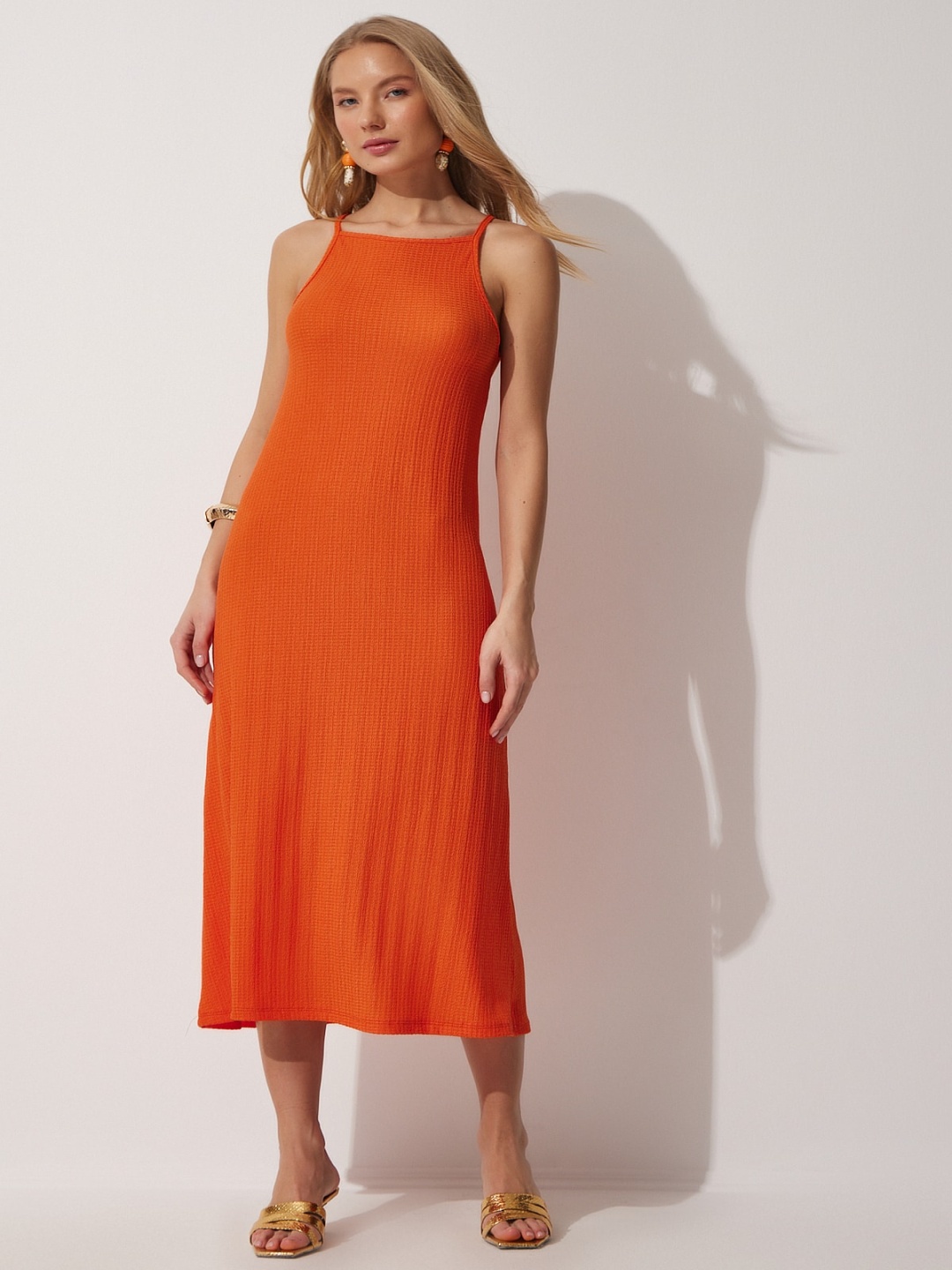

Happiness istanbul A-Line Midi Dress, Na