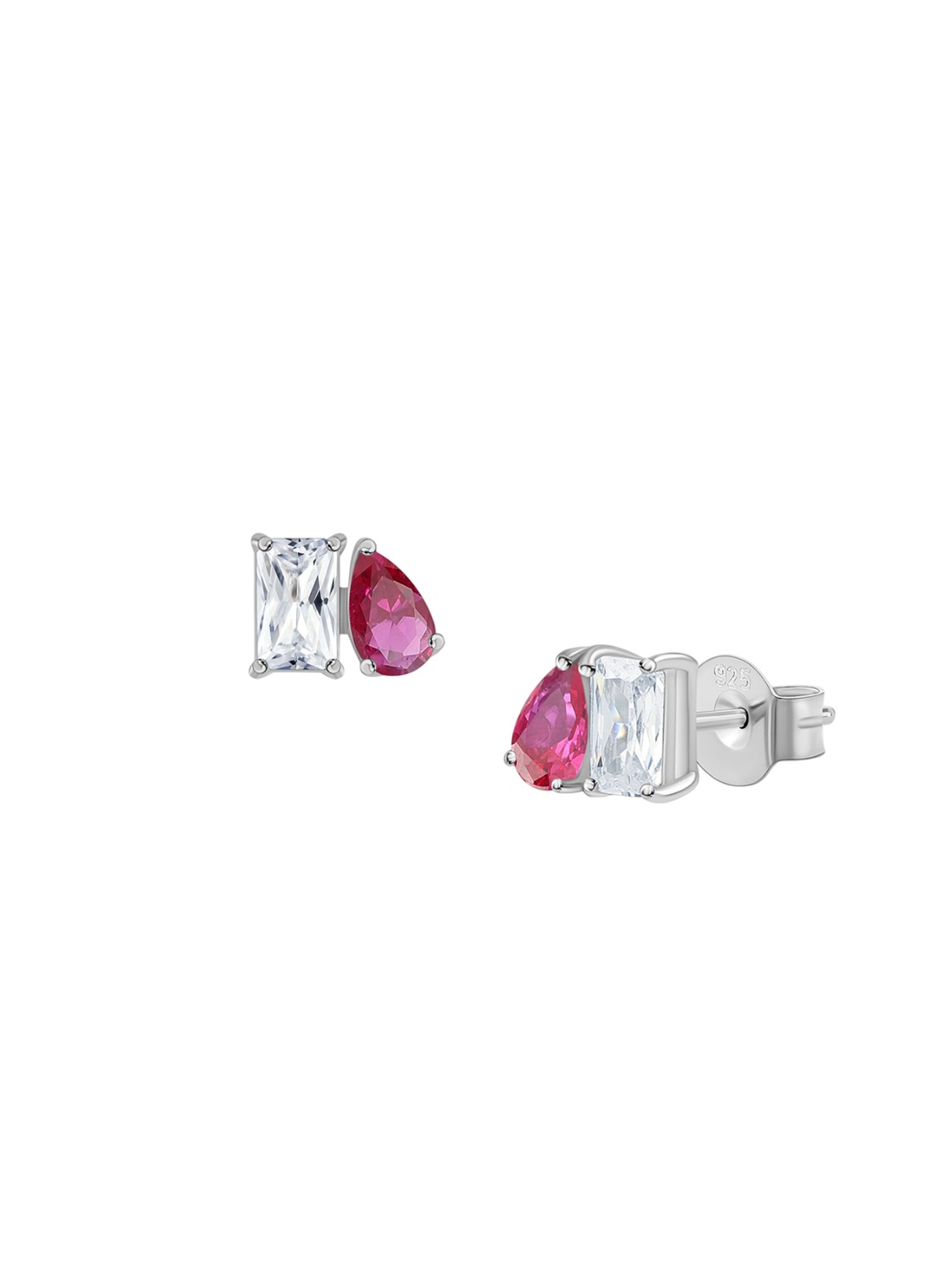 

Ornate Jewels Classic Studs Earrings, Red
