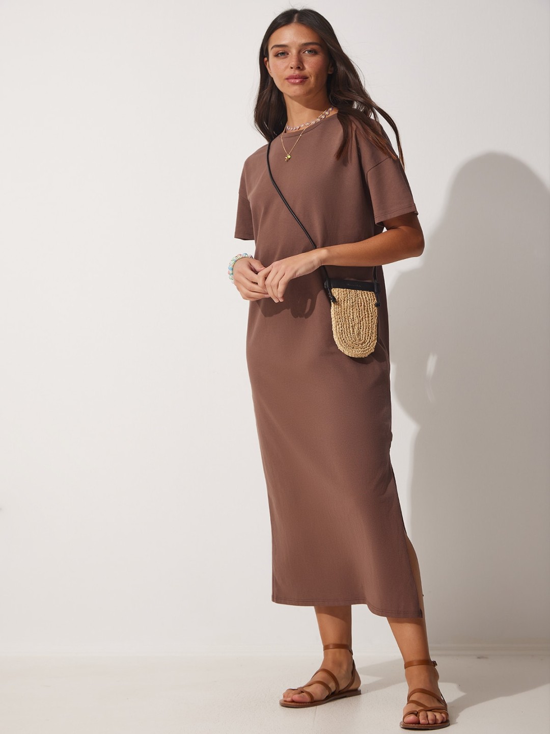 

Happiness istanbul Maxi Midi Dress, Na