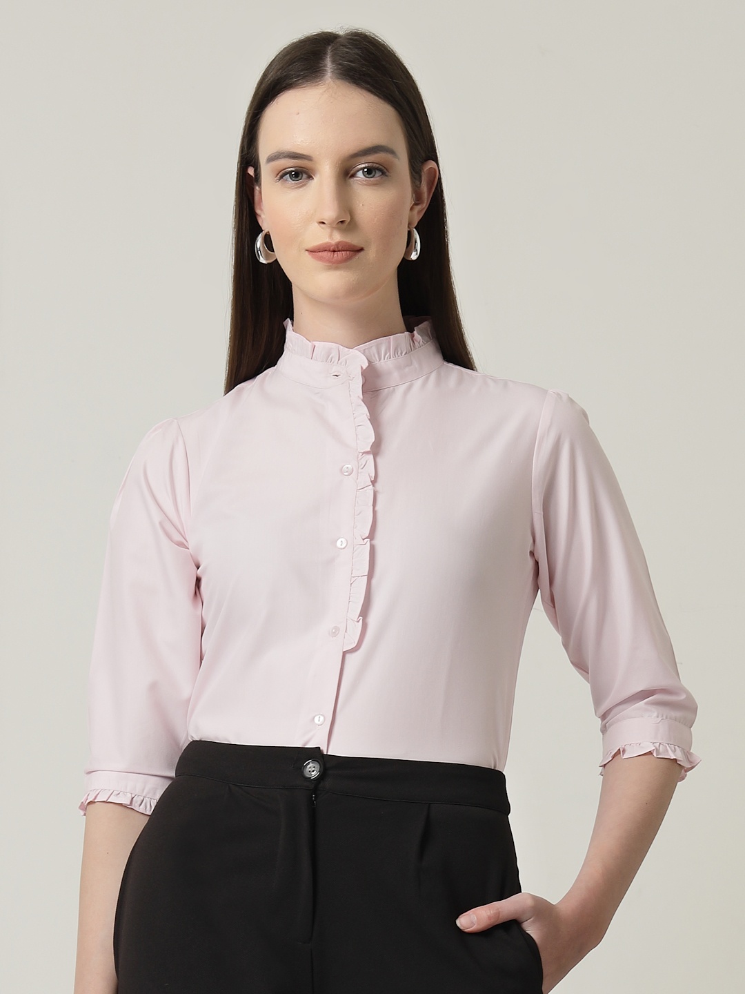 

Style Quotient Women Smart Opaque Formal Shirt, Pink