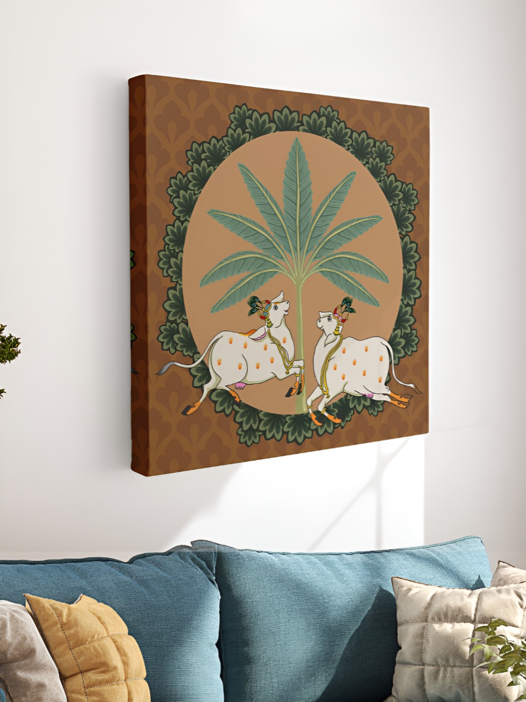 

Myntra Elegant Homes Brown & Grey 1 Piece Canvas Other Wall Paintings
