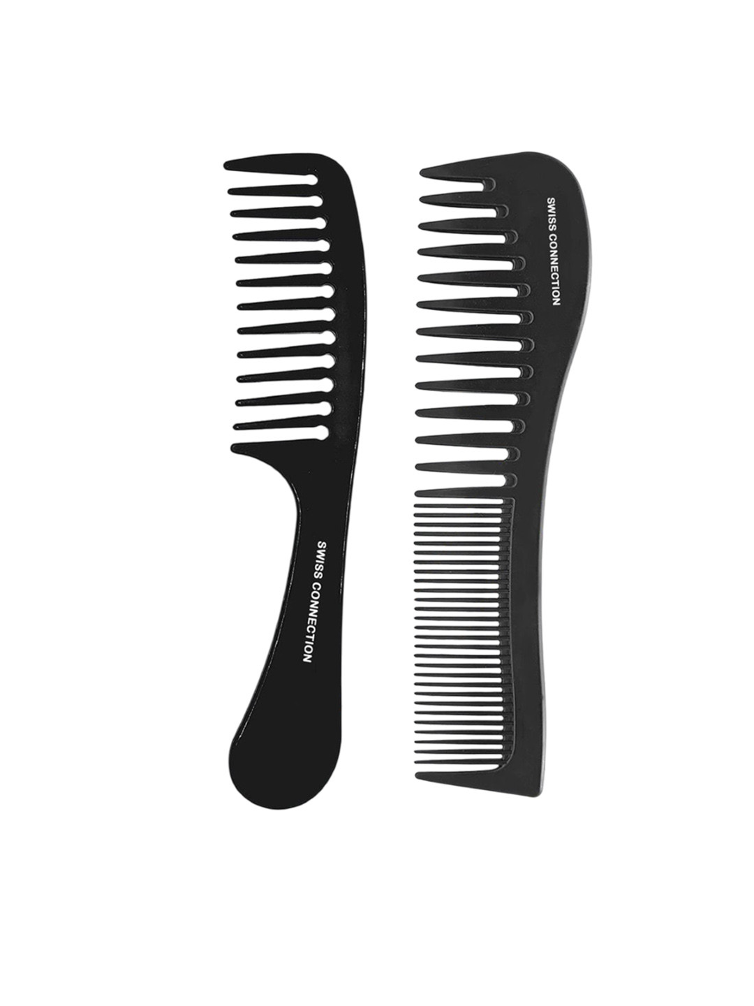 

Swiss Connection Unisex Set Of 2 Royal Hand Comb & Hair Styling Comb - 112 & 127 Black