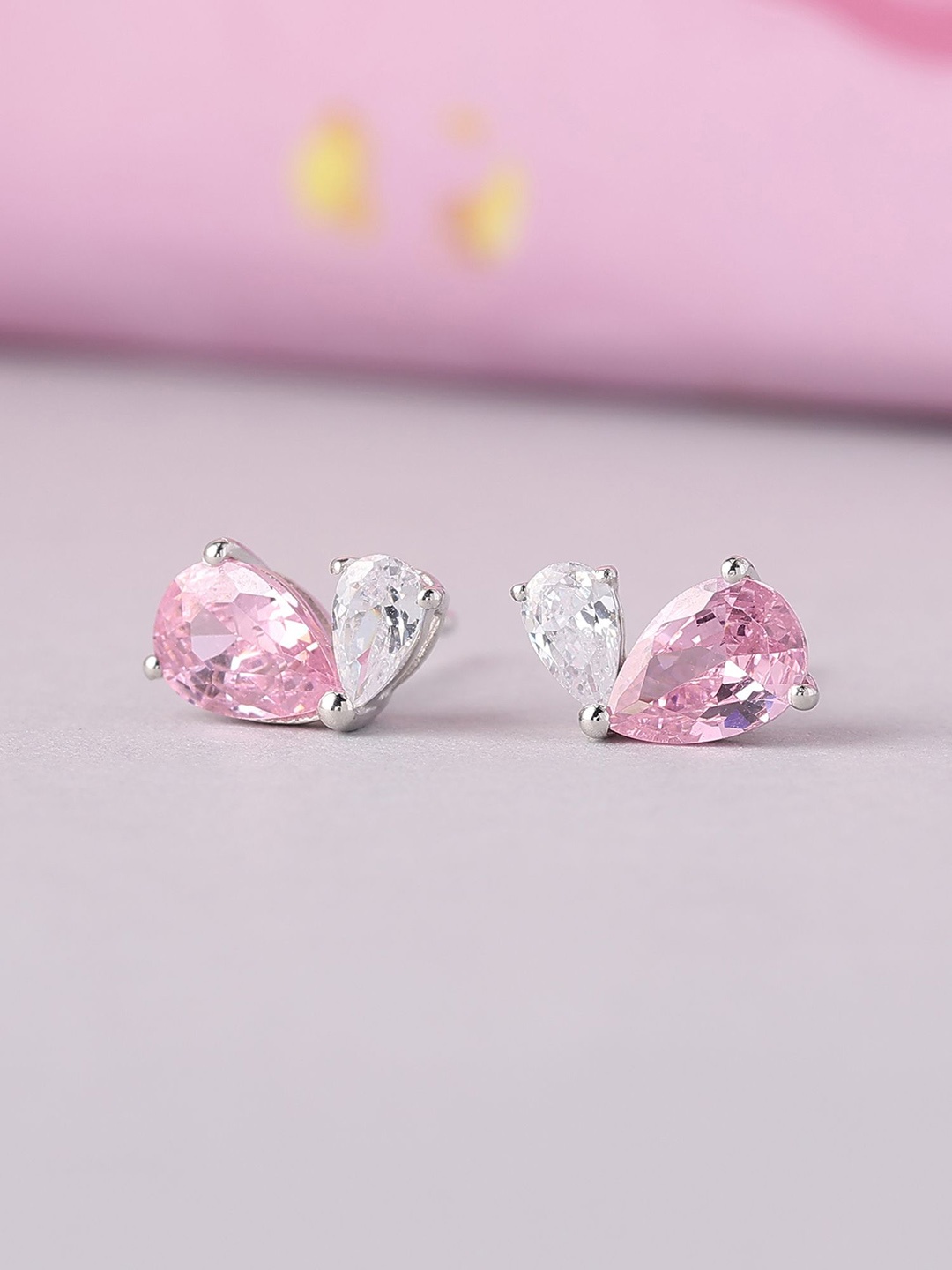 

Ornate Jewels Classic Studs Earrings, Pink