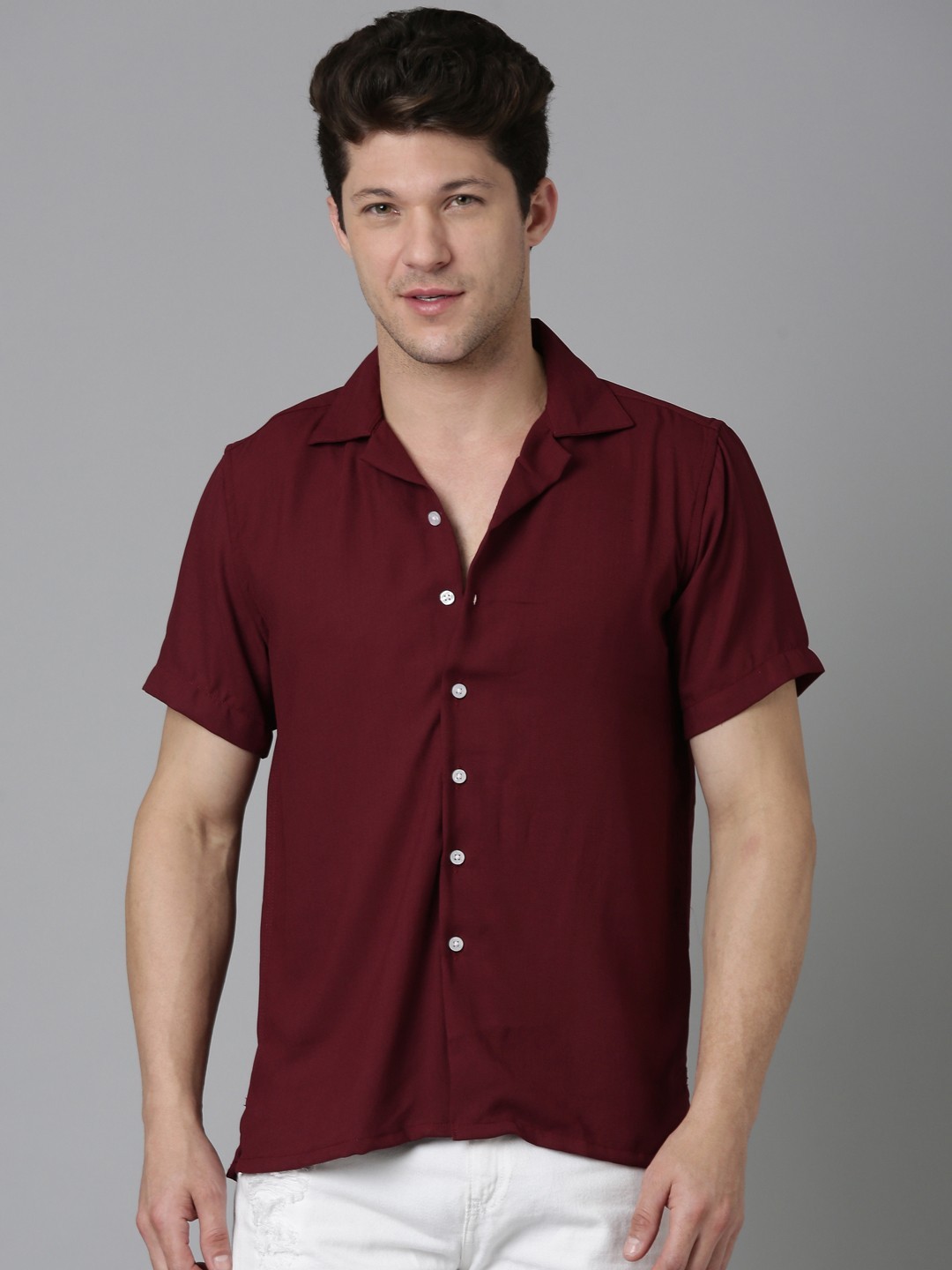 

THE BEETEL HOUSE Men Relaxed Opaque Casual Shirt, Maroon