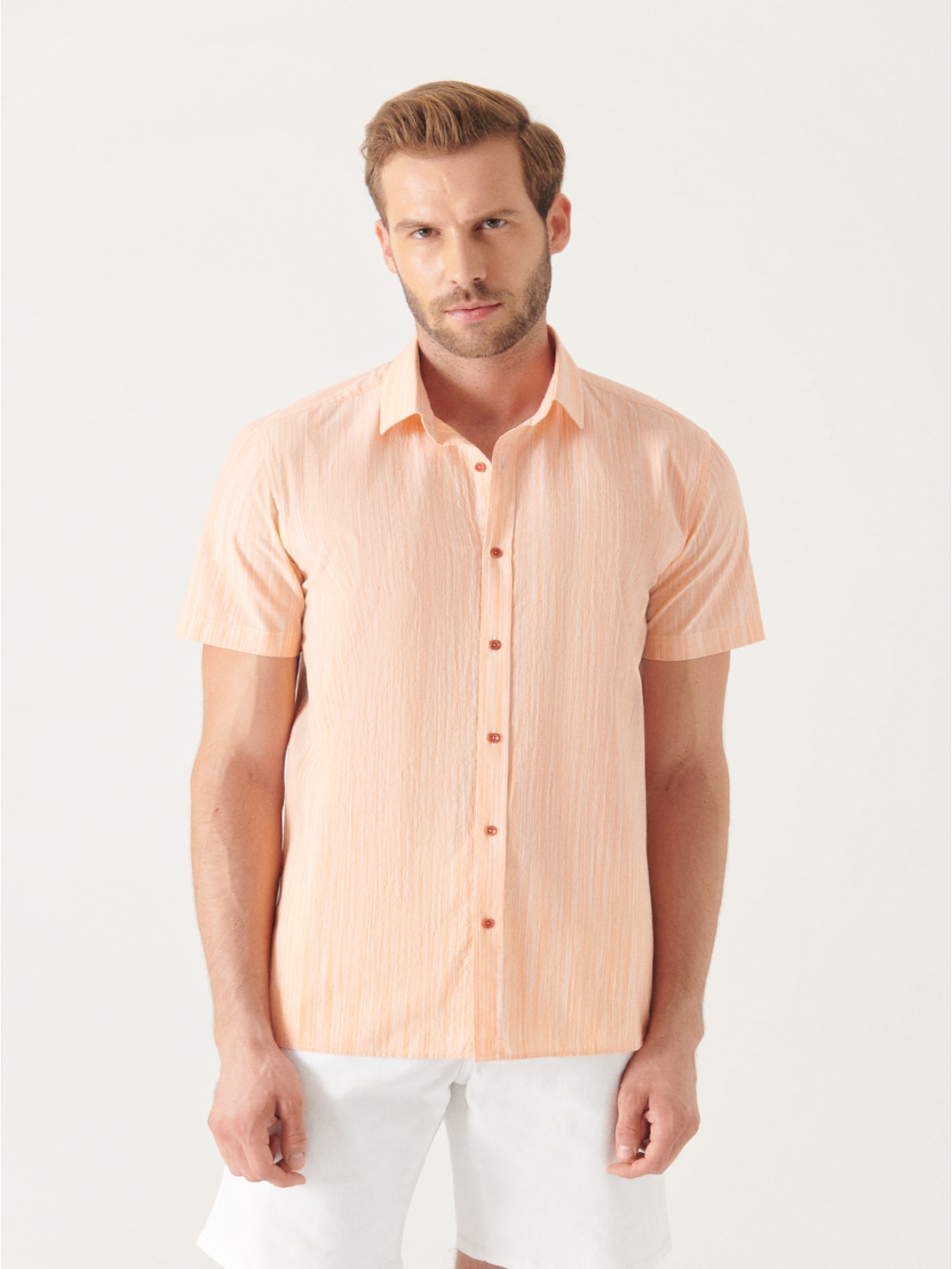 

AVVA Men Opaque Striped Casual Shirt, Na