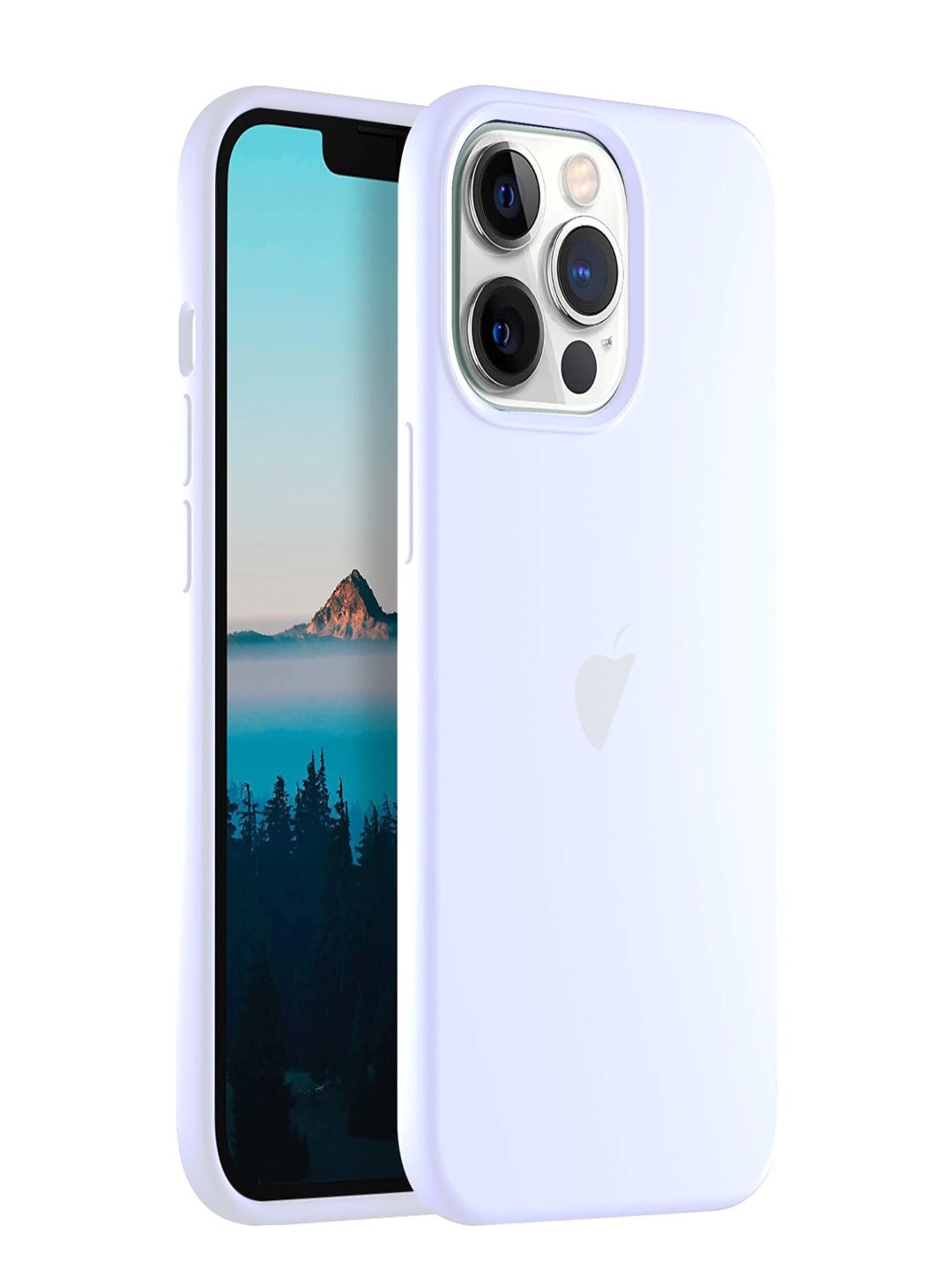 

LIRAMARK Solid Printed iPhone 13 Pro Max Back Case Mobile Accessories, White