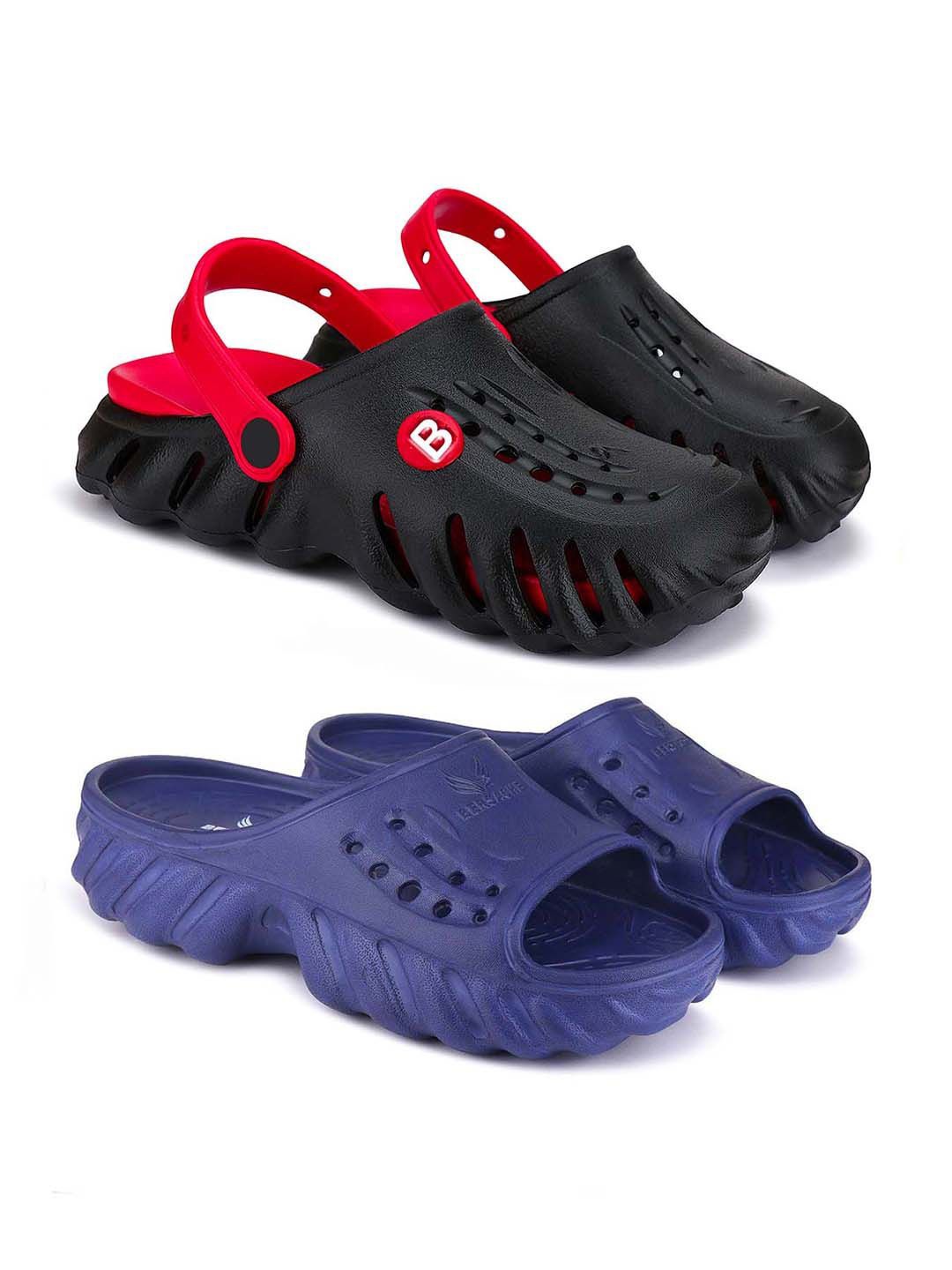 

BERSACHE Men Clogs, Red