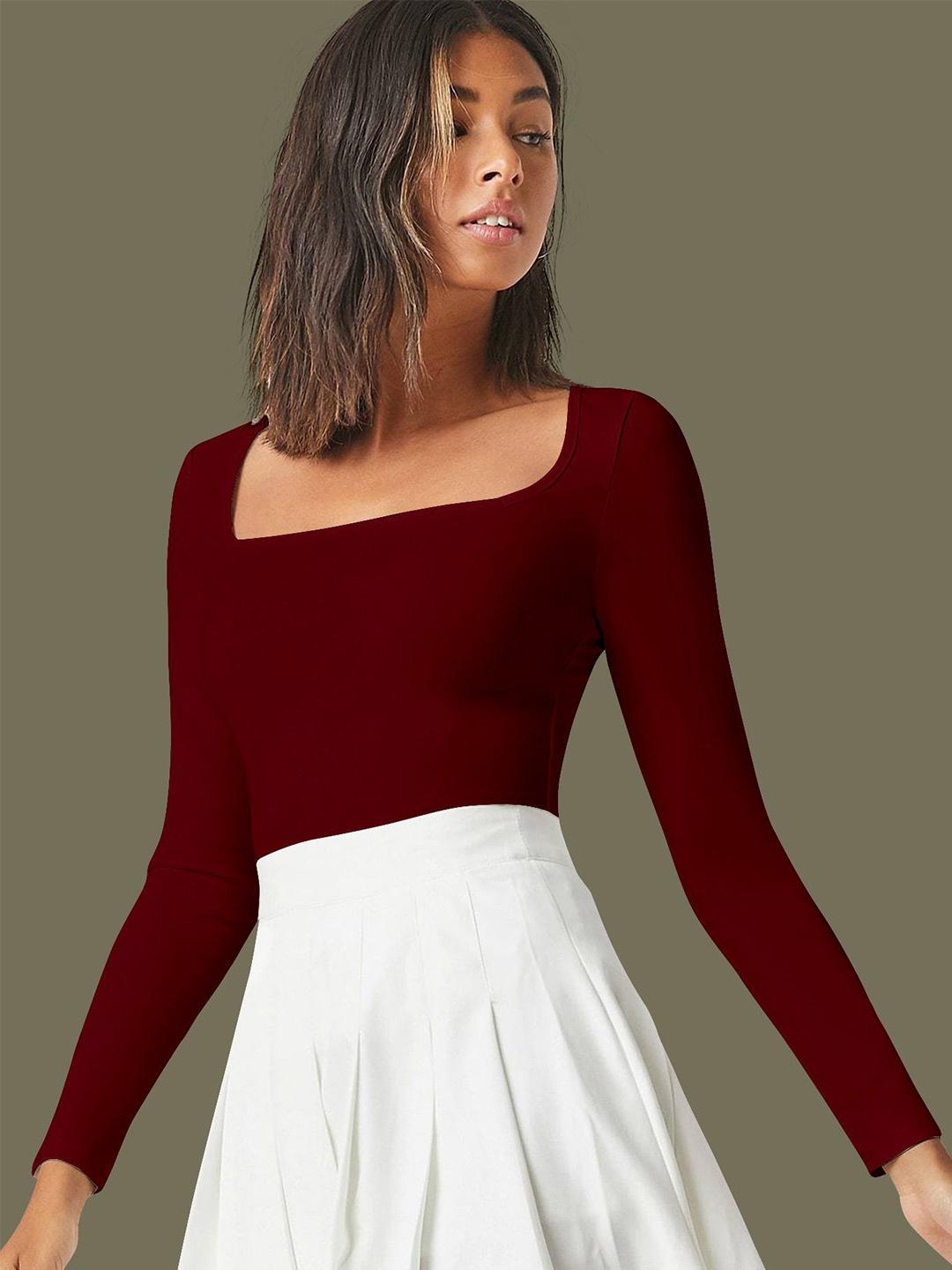 

Dream Beauty Fashion Top, Maroon