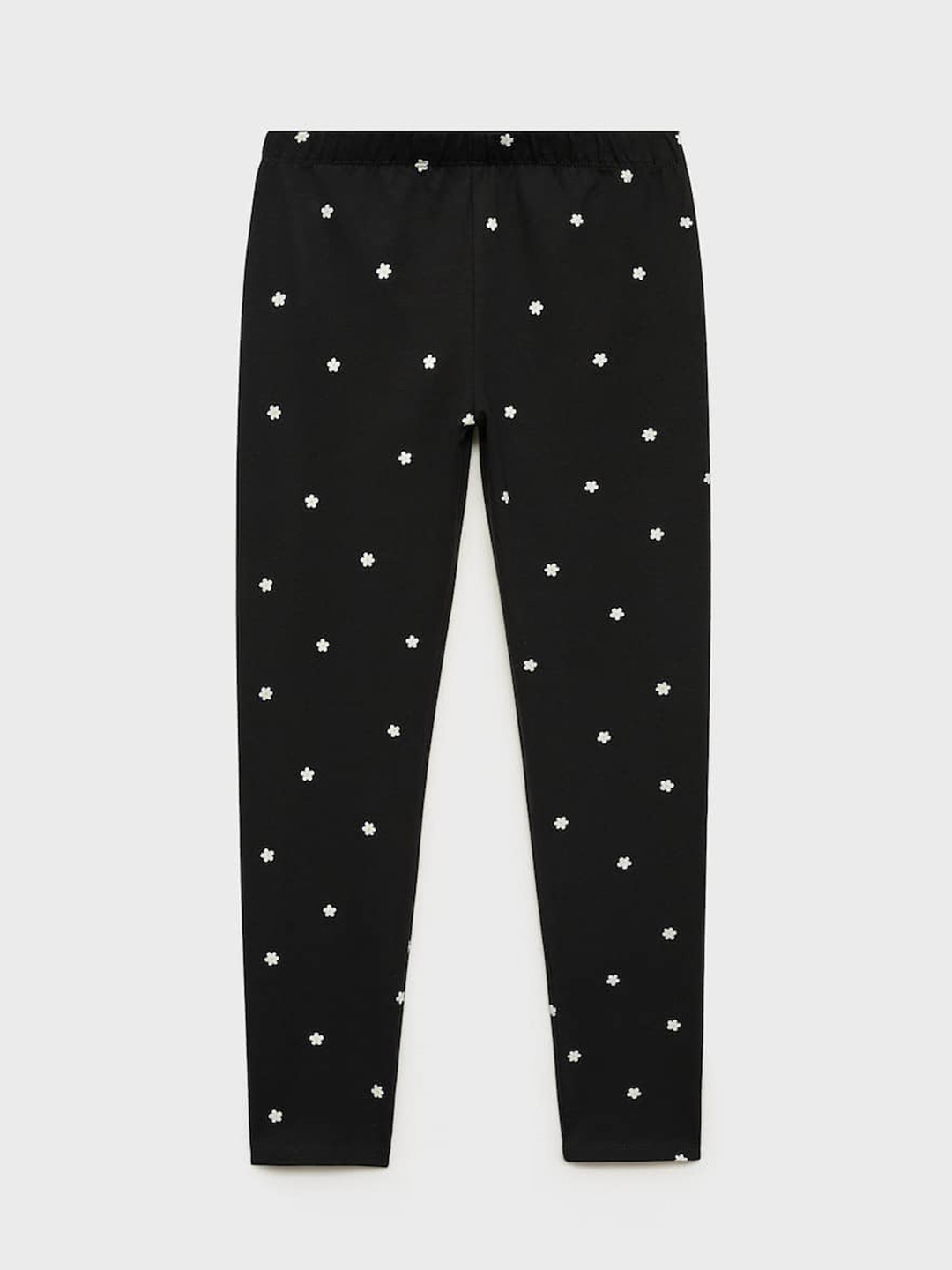 

Mango Kids Girls Floral Printed Leggings, Black