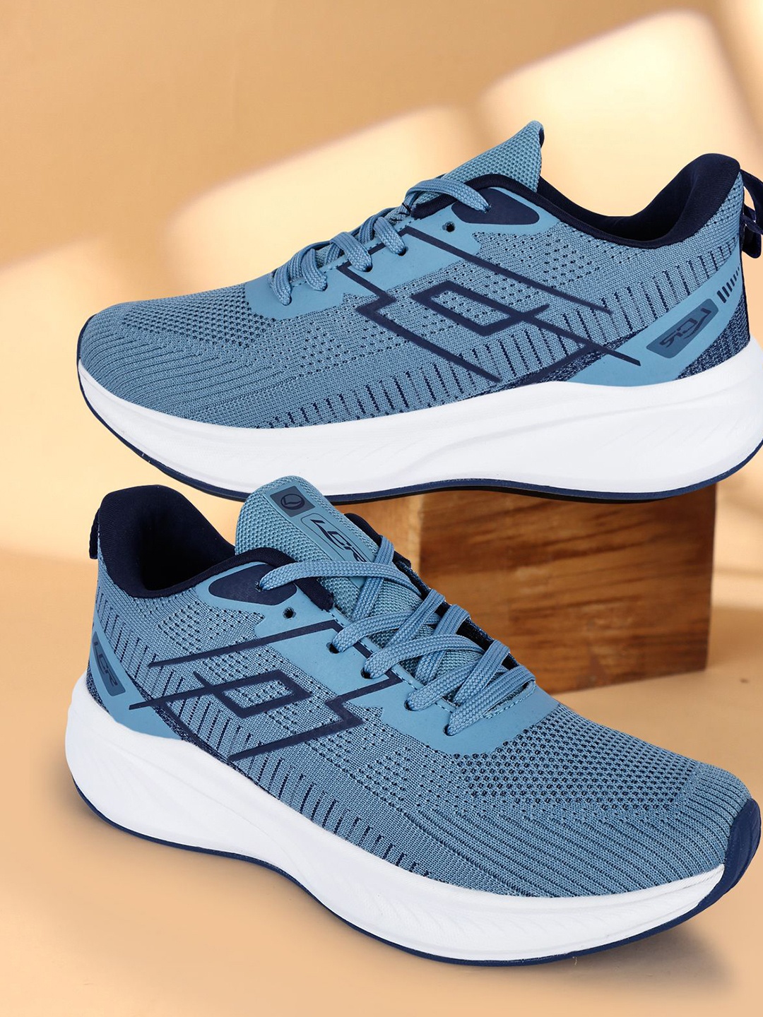 

Lancer Men Textile Running Shoes, Blue