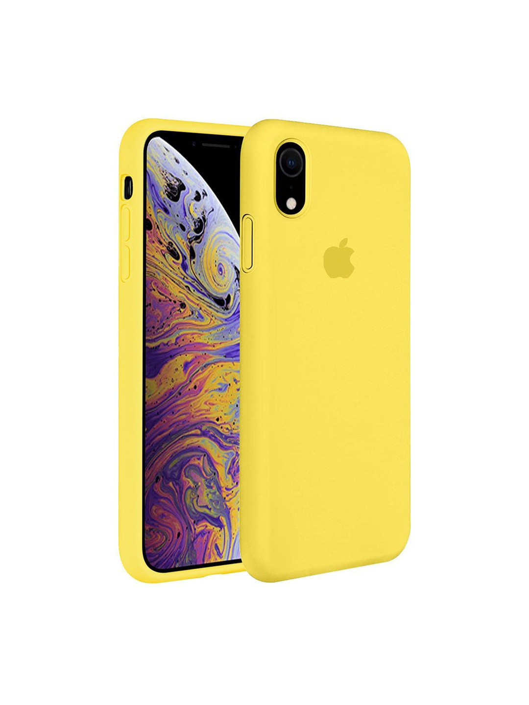 

LIRAMARK Solid Printed iPhone XR Back Case Mobile Accessories, Yellow