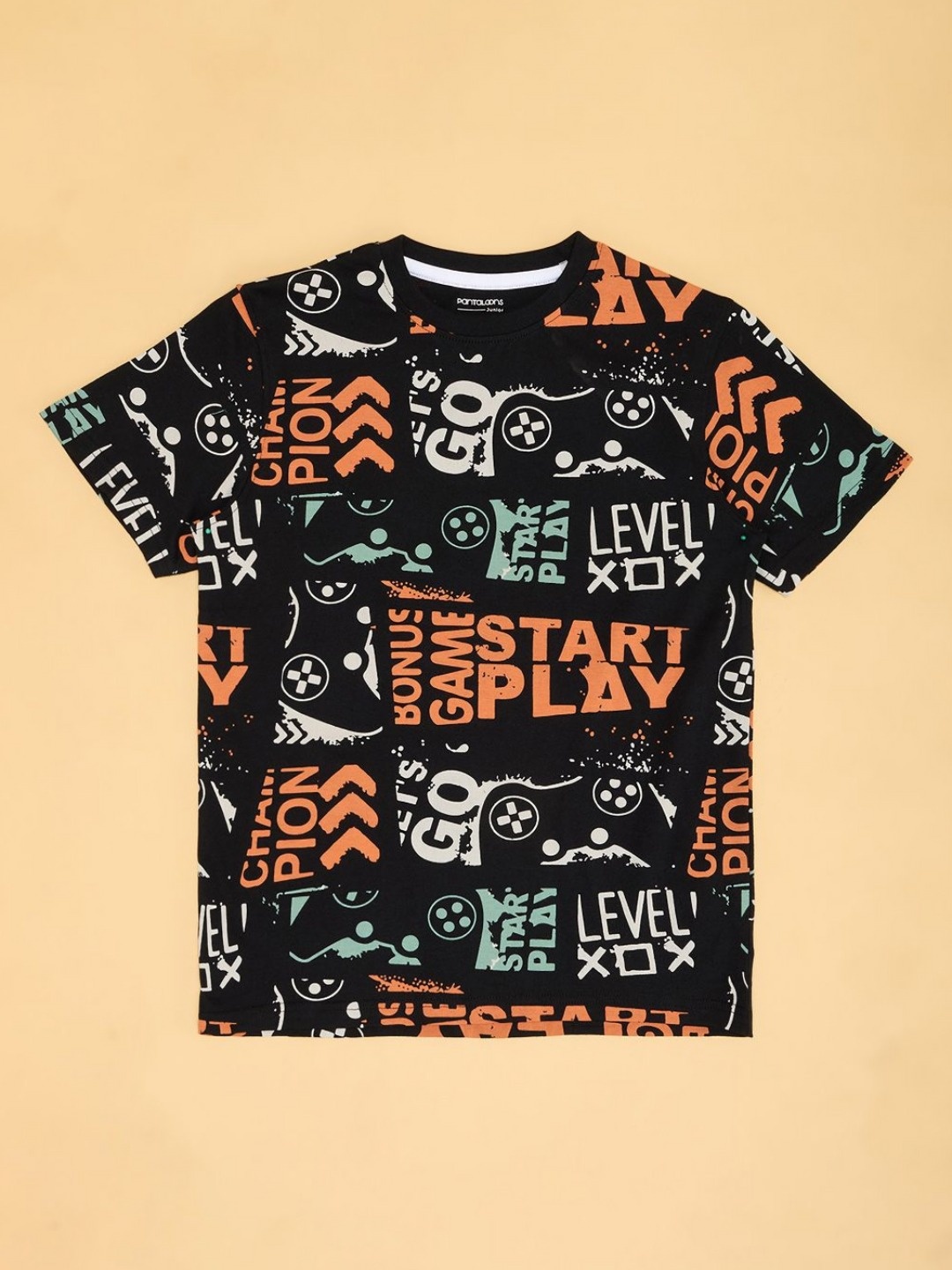 

Pantaloons Junior Boys T-shirt, Black