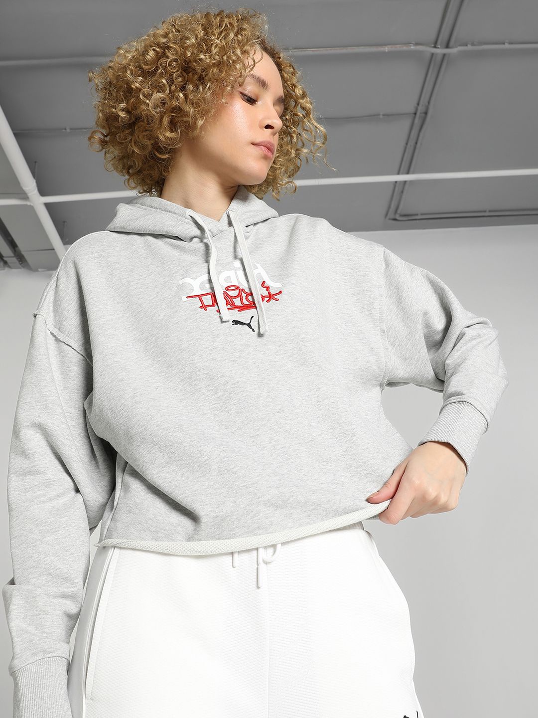 

Puma x X-Girl Women's Hoodie, Grey