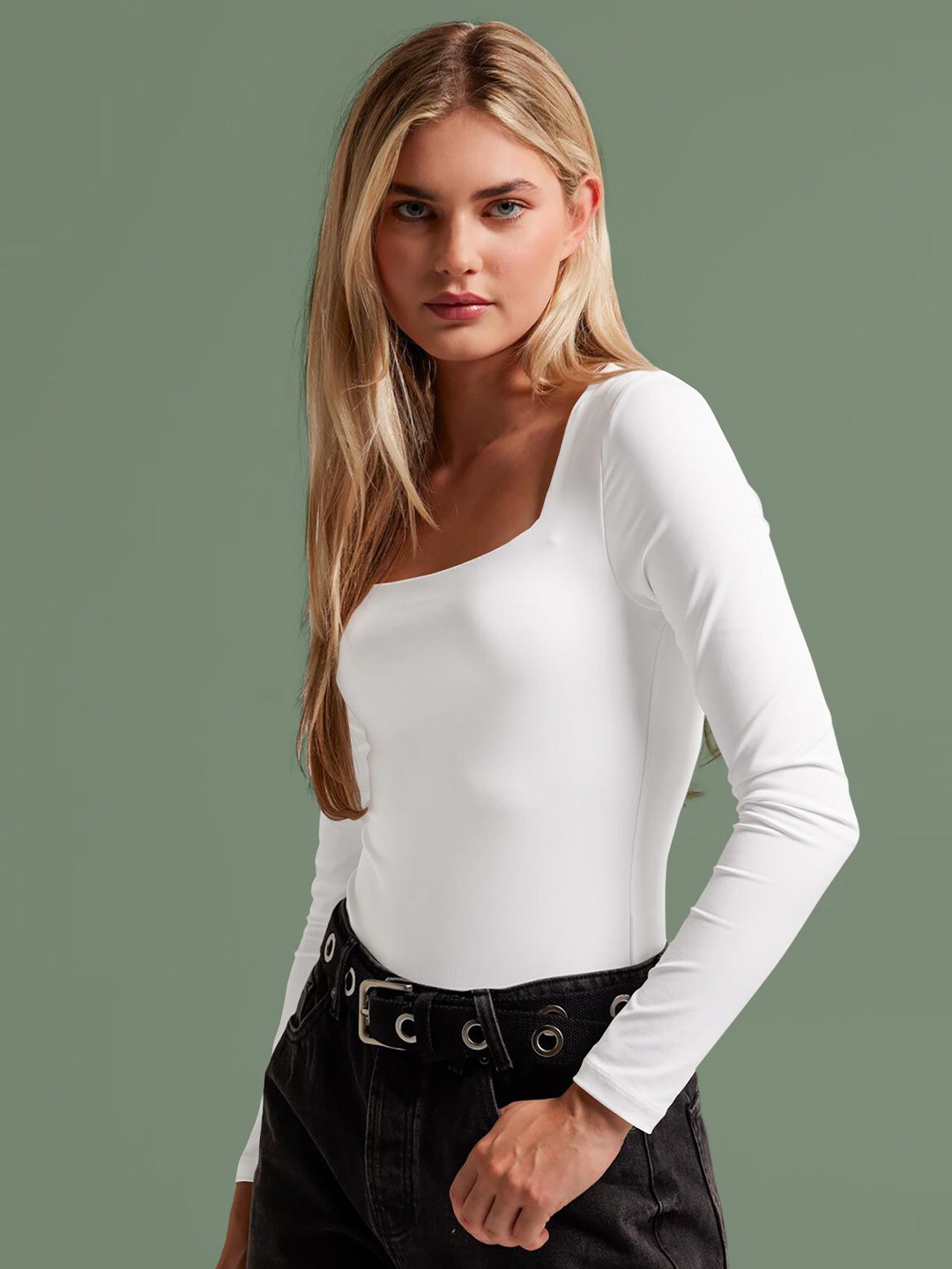 

Dream Beauty Fashion Women Fitted Top, White
