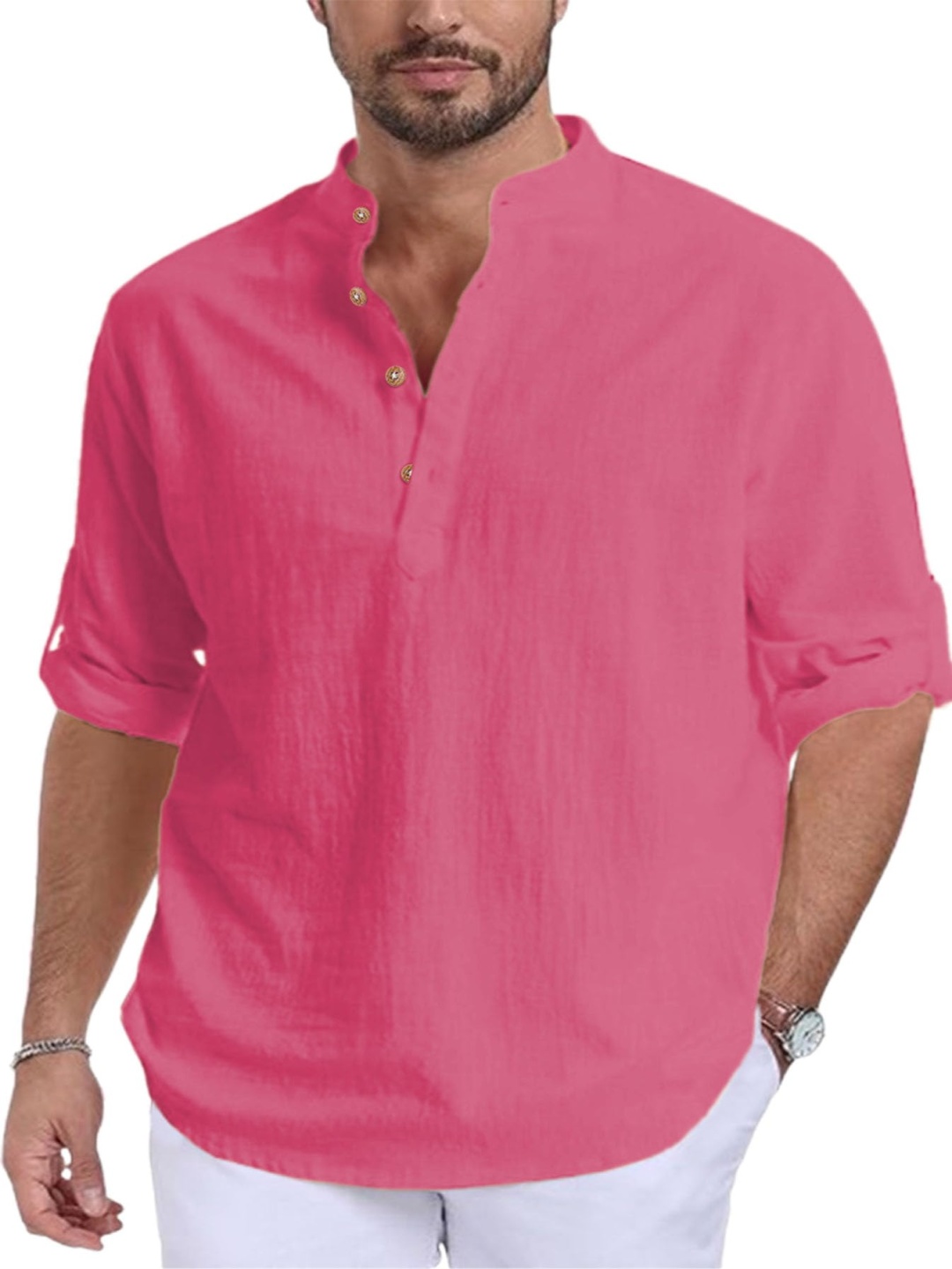 

EdinWolf Men Kurta, Pink