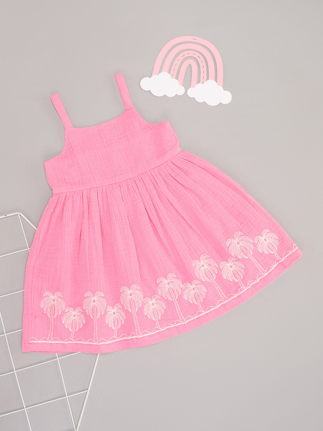 

Pantaloons Baby Fit & Flare Dress, Pink