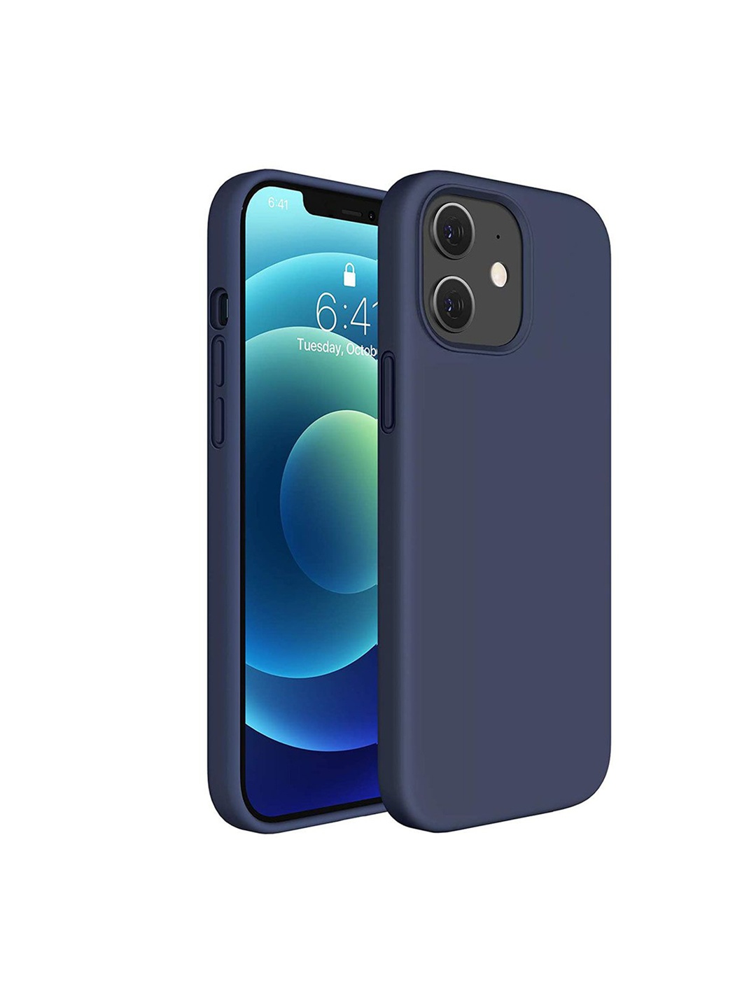 

LIRAMARK Solid Printed iPhone 12 Mini Back Case Mobile Accessories, Navy blue