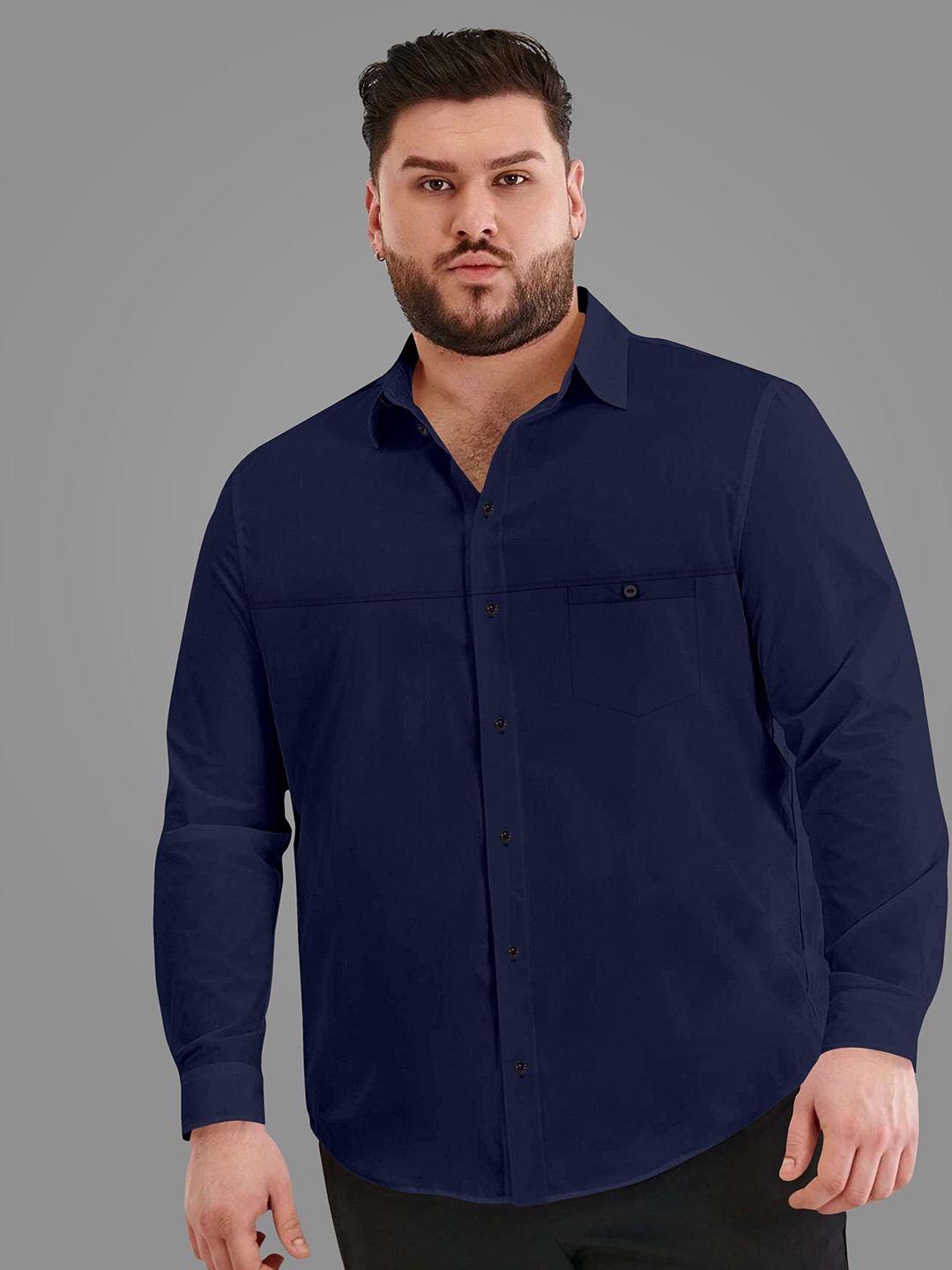 

Aloof Men Classic Opaque Casual Shirt, Blue